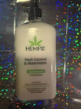 Hempz Fresh Coconut & Watermelon Body Moisturizer - White and Green